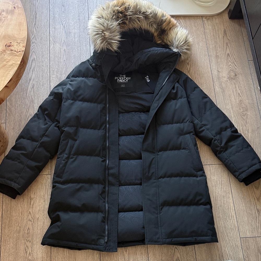 Aritzia Black Powder Parka